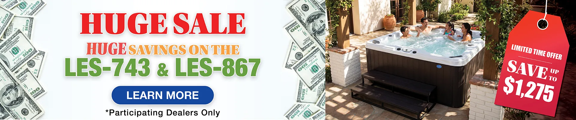 Calspas hot tub being used in a family setting - Marquisville